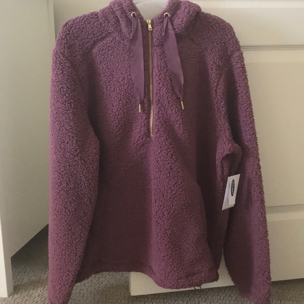 NWT old navy sherpa hoodie